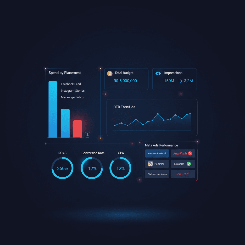 Placement no Meta Ads: como analisar dados e onde otimizar